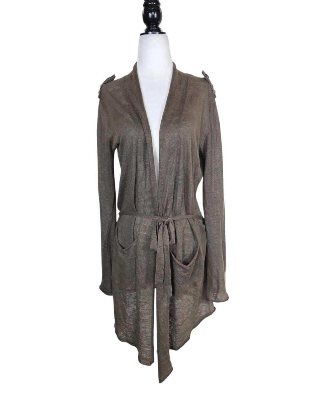 Ikks Linen open front cardigan